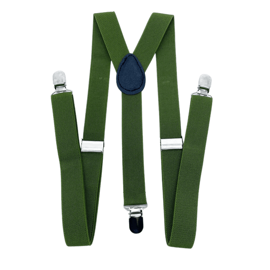 Suspensório Adulto Verde Oliva - Elegância Ajustável para Looks Clássicos e Modernos