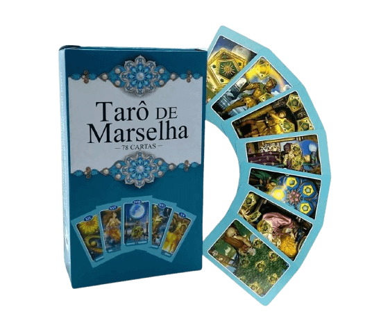 Tarô de Marselha - Deck Tradicional Completo com 78 Cartas