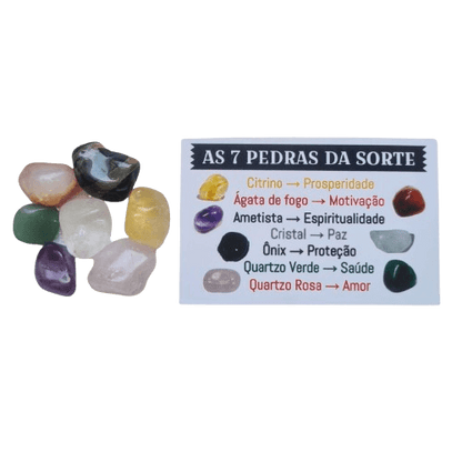 Kit 7 Pedras 7 Chakras - Equilíbrio e Harmonia em uma Caixa