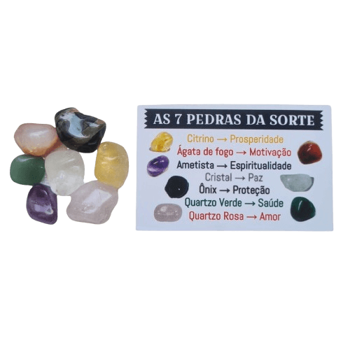 Kit 7 Pedras 7 Chakras - Equilíbrio e Harmonia em uma Caixa