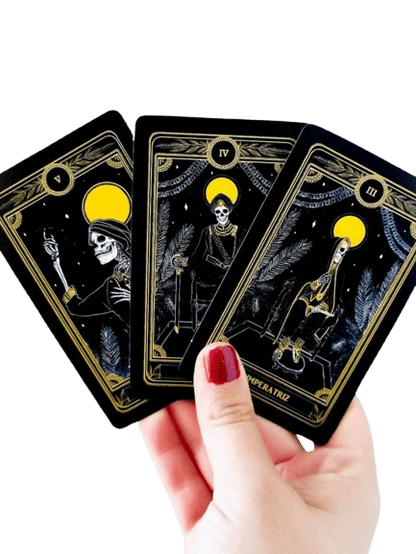 Tarot Negro - Deck de 22 cartas em estilo gótico