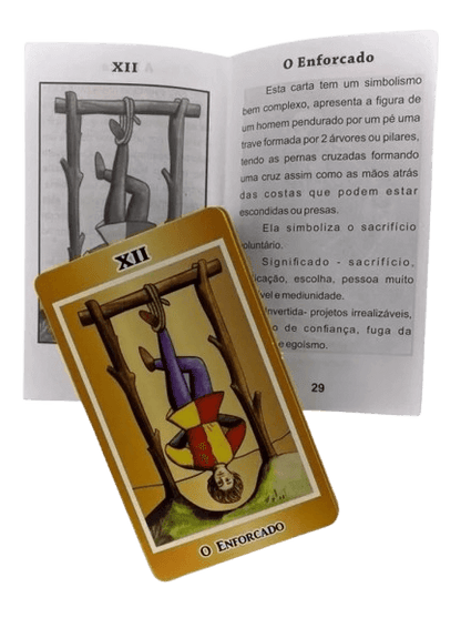 Tarot Dourado - 24 Cartas Místicas com Manual de Interpretação